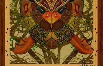 Una de las obras que presentará con esta exposición la artista italiana Simone Murialdo.