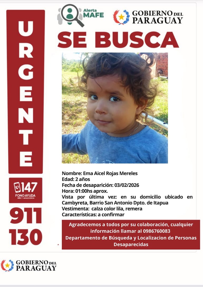 Buscan a una mujer y dos niños desaparecidos en Cambyretá