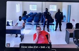 El pastor evangélico José Insfrán Galeano participó en su audiencia preliminar a través de medios telemáticos, desde la cárcel de máxima seguridad de Emboscada.