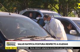 Salud ratifica postura respecto a iglesias