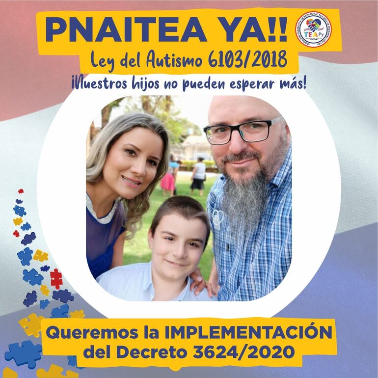 Afiche oficial de TEA Paraguay que vienen difundiendo en las redes sociales.