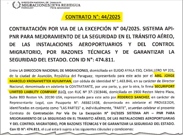 El contrato fue firmado el  17 de diciembre pasado entre Kronawetter y el representante de la empresa.