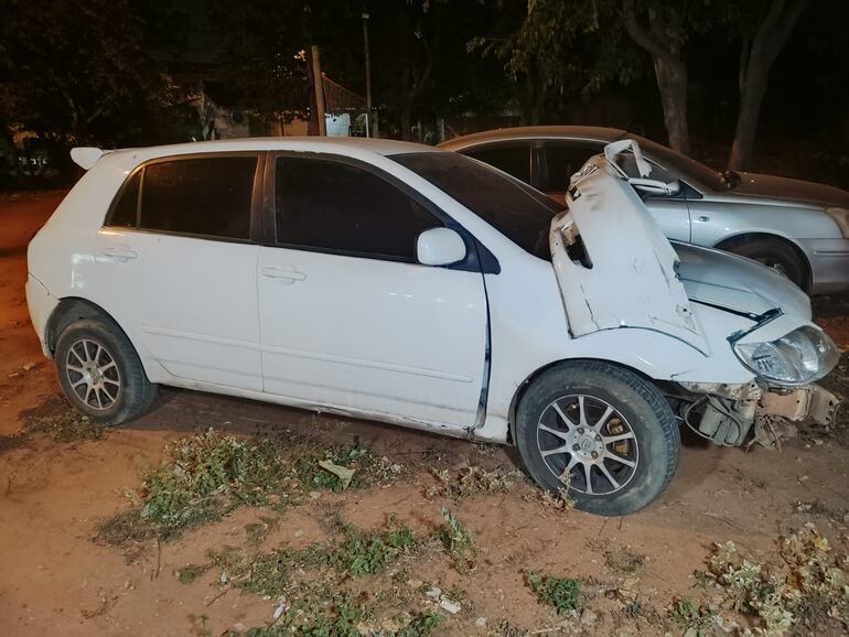 El vehículo en el que circulaba el aprehendido.