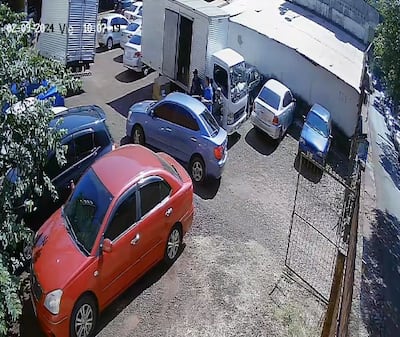 Cámaras de circuito cerrado captaron el momento del atraco.