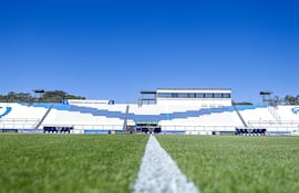 Vista del estadio Ameliano Villeta del Club Sportivo Ameliano en la ciudad de Villeta, Paraguay.