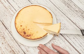 Cheesecake de yogur griego.