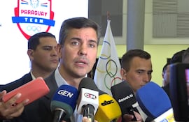 Santiago Peña participó del acto de reconocimiento al Team Paraguay por los Juegos Olímpicos París 2024.