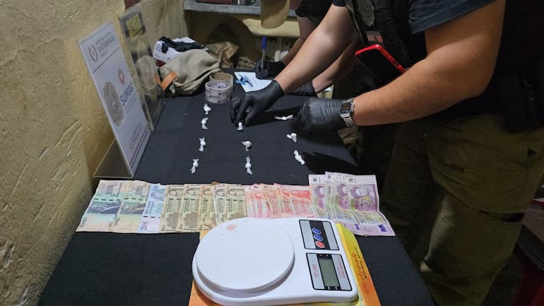 Senad detiene a un cubano por microtráfico en el barrio San Pablo de Asunción.