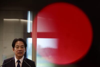 William Lai, vicepresidente de Taiwán.