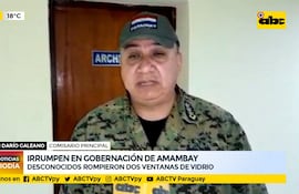 Irrumpen en gobernación de Amambay