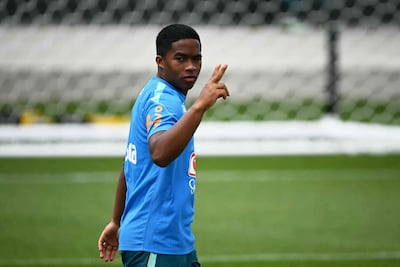 Endrick Felipe Moreira de Sousa, delantero de la selección brasileña, nacido el 21 de julio de 2006.