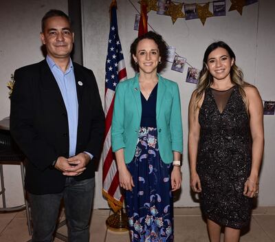 Fabrizio Zucchini, Leanne Cannon y Tatiana Rodríguez.