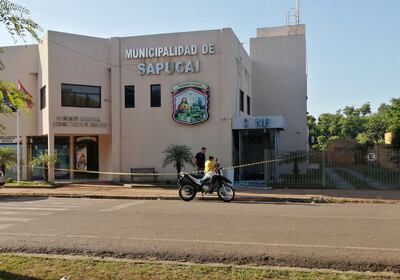 El cajero del BNF robado funcionaba en la Municipalidad de Sapucai.