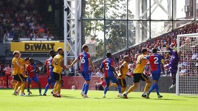 Momento del partido entre Crystal Palace y Wolverhampton por la cuarta fecha de la Premier League 2023-2024.