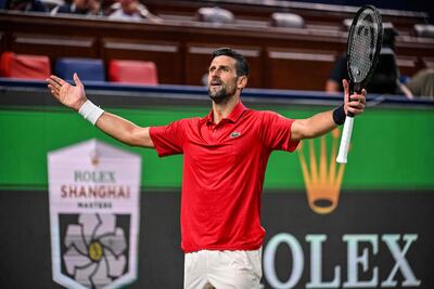 Novak Djokovic, semifinalista del Masters 1000 de Shanghái.  