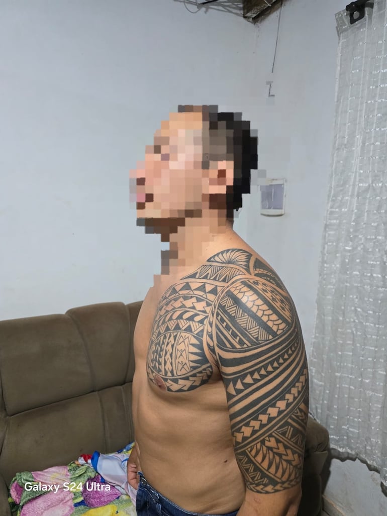 Ricardo Da Silva Dávalos (31), supuesto miembro del PCC detenido en PJC.