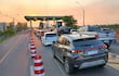 Un intenso flujo de vehículos se registra en el peaje Ecovía, ubicado sobre la ruta Luque–San Bernardino.