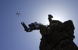 Un soldado hutí durante un acto ceremonial en Saná, Yemen, el pasado jueves.