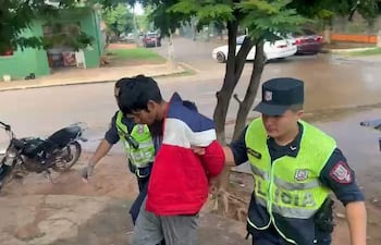 Un hombre fue aprehendido tras intentar robar en la vivienda de una adulta mayor en el barrio San Miguel de Villarrica.