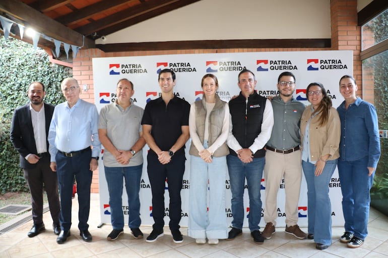 Soledad Núñez en su recorrido en el PC del Partido Patria Querida.
