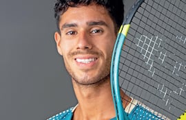 El paraguayo Adolfo Daniel Vallejo (21), el mejor tenista de nuestro país en la actualidad.