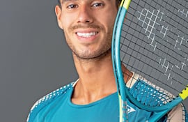 El paraguayo Adolfo Daniel Vallejo (21) , el mejor tenista de nuestro país en la actualidad.
