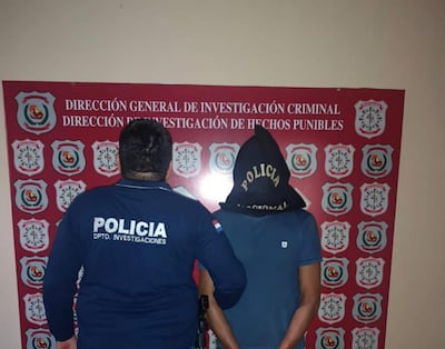 Elvio Lidubino López Feitas, sospechoso detenido.