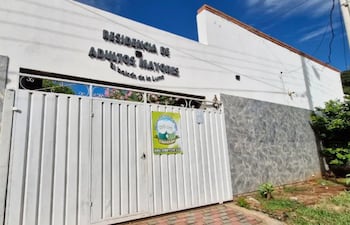 Hogar de Ancianos Balcón de Luna, que fue intervenido por la fiscalía y la Policía Nacional.