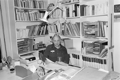 Edgar Morin en 1975 en París. Foto: Georges Pavunic.