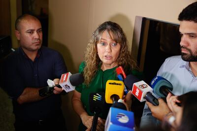 La diputada del partido Patria Querida, Rocío Vallejo.