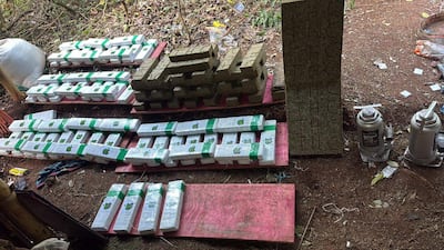 La Senad incautó 751 kilos de marihuana prensada en Capitán Bado.