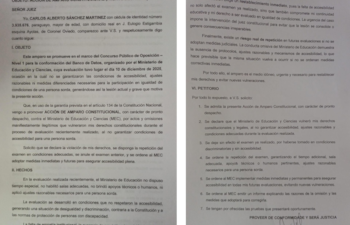 Amparo judicial presentado por la Asociación de Sordomudos de Coronel Oviedo.