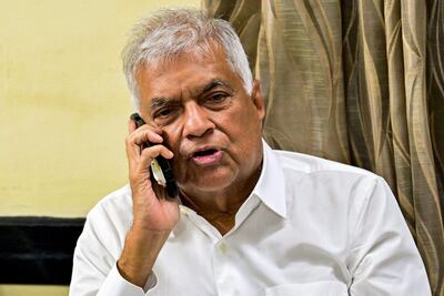 El expresidente de Sri Lanka, Ranil Wickremesinghe, fue arrestado el 22 de agosto por presunta "malversación de fondos gubernamentales".