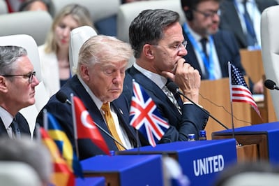 El presidente estadounidense Donald Trump y el secretario general de la OTAN, Mark Rutte.