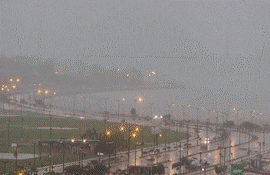 Gif de lluvias y tormentas eléctricas en Encarnación.