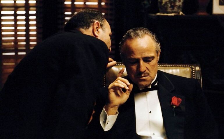 Marlon Brando en "El padrino".
