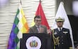 El presidente de Bolivia, Rodrigo Paz, habla durante un evento, en la Procuraduría General del Estado, en El Alto (Bolivia).