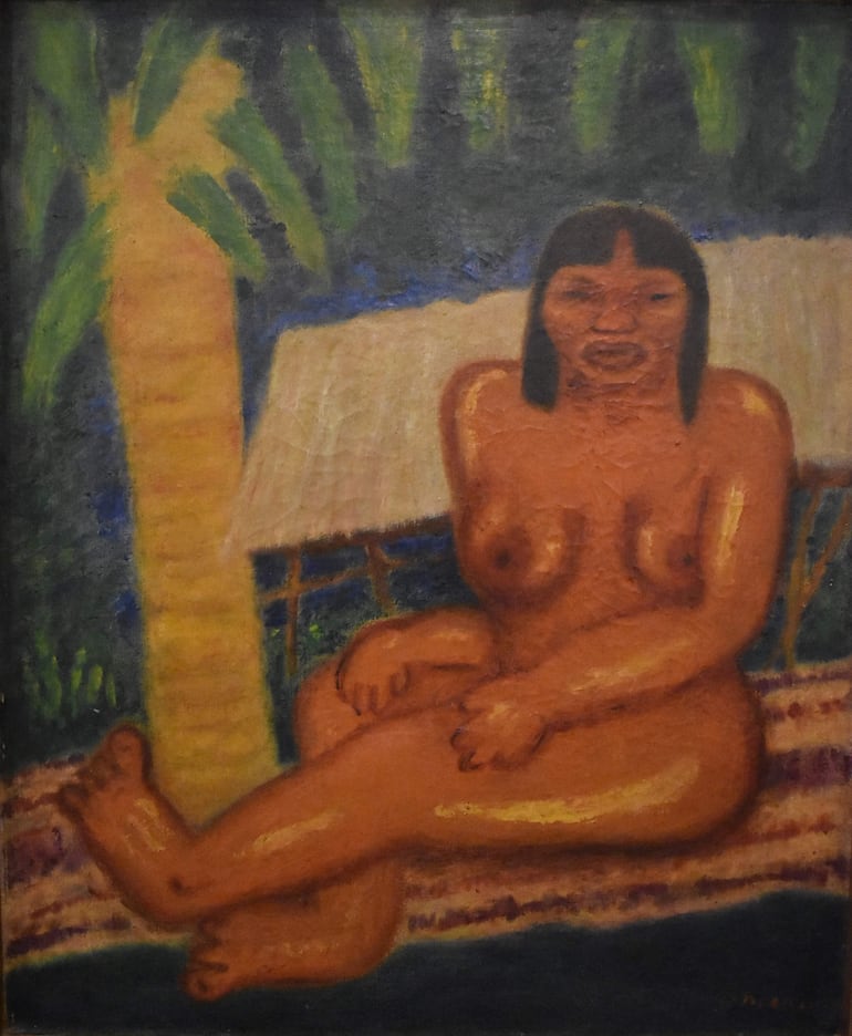 La obra "India", de Pedro Dilascio, también integra esta muestra.