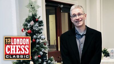 Michael Adams, vencedor en Londres 2023 (Foto London Chess Classic).