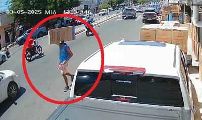 Identifican y detienen a presunto ladrón de heladera gracias a circuito cerrado.