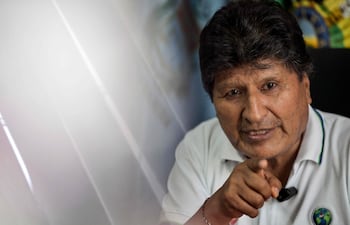 El expresidente de Bolivia Evo Morales