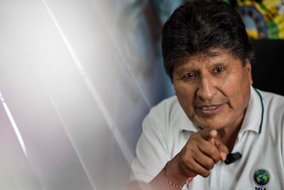 El expresidente de Bolivia Evo Morales