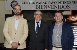 Aníbal Noguera, Édgar Robinson y Juan Martín Rivas.