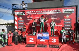 Tony Pugliesi subió a lo más alto del podio en Baradero, representando dignamente a Paraguay.