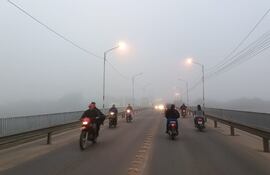 Una densa niebla cubrió gran parte del Dpto. de Ñeembucú.