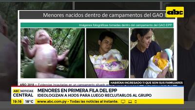 Lamentan reclutamiento de menores en filas del EPP.