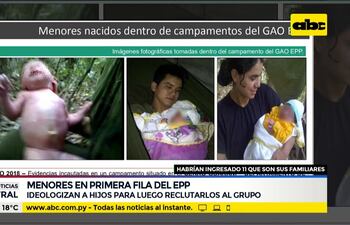 Lamentan reclutamiento de menores en filas del EPP.