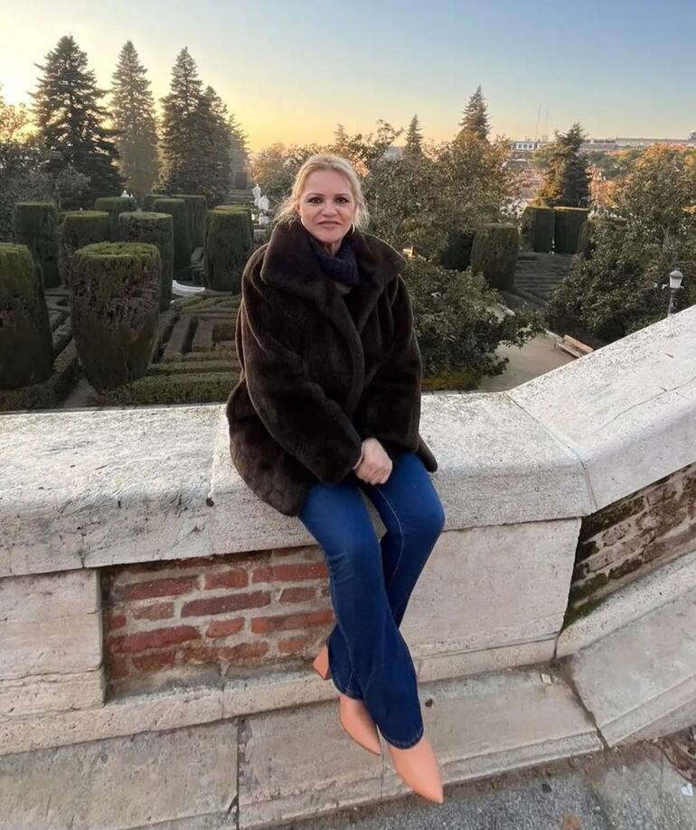 Adela Mercado en los Jardines de Sabatini. (Instagram/Adela Mercado)