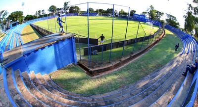 Vista panorámica del estadio Luis Alfonso Giagni, de Villa Elisa, del club Sol de América.