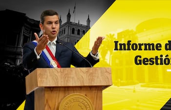 Santiago Peña presenta su segundo informe de gestión.